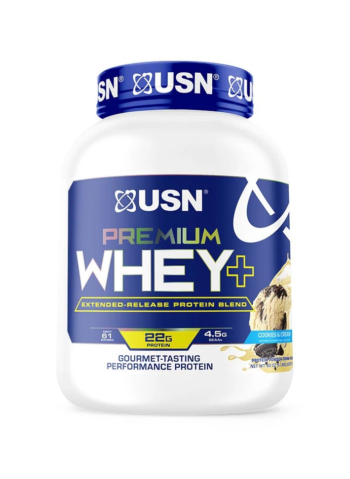USN Premium whey + 5 lbs Cookies and Cream Flavor 61 Serving