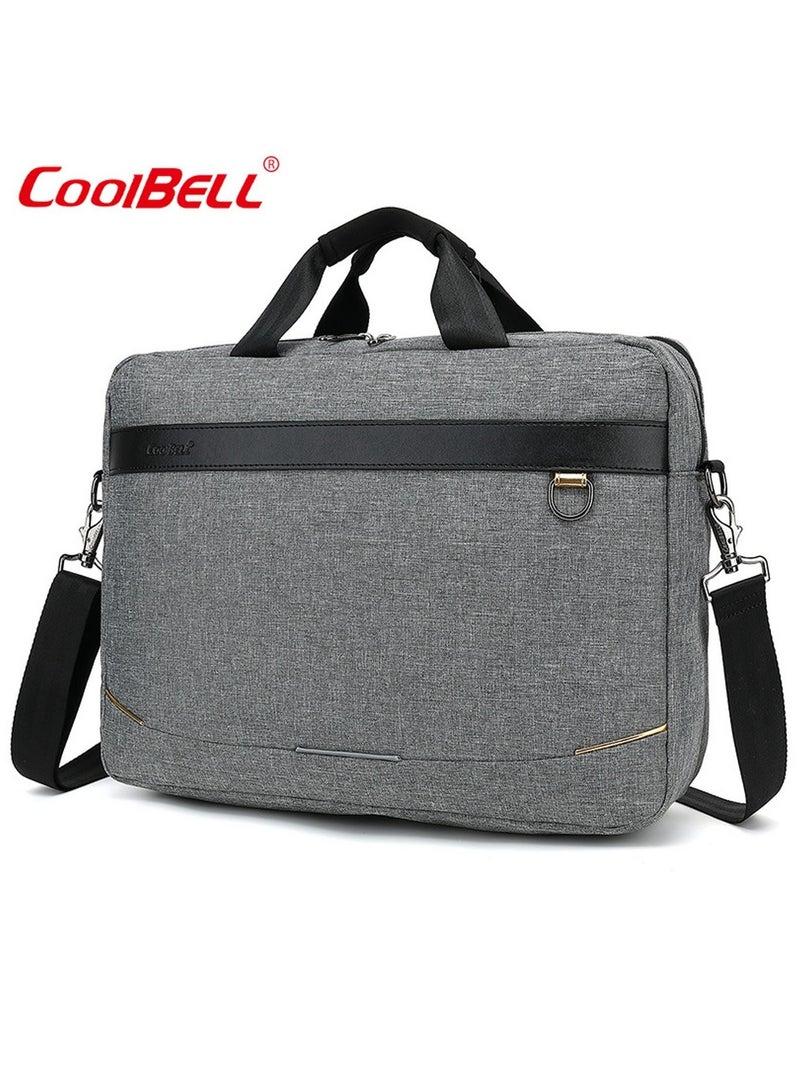 Men's Multi-Functional Laptop Bag Briefcase Grey