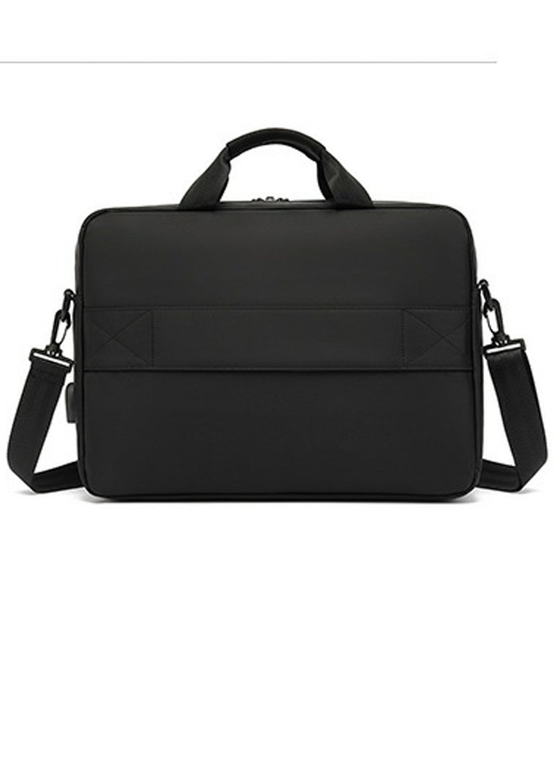 Large Capacity Laptop Bag Multi-Functional Briefcase Black