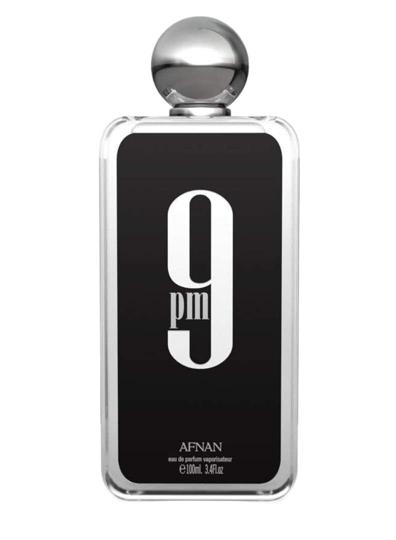 AFNAN 9 PM for Men Eau de Parfum Spray, 3.4 Ounce