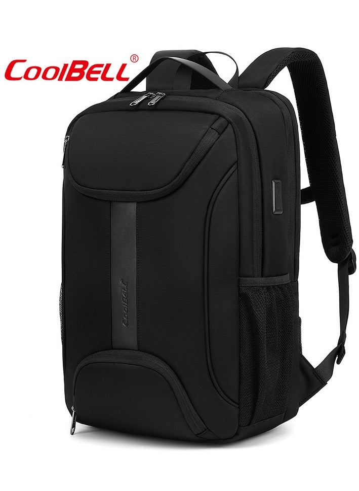 Large Capacity Outdoor Backpack Casual Laptop Bag Black