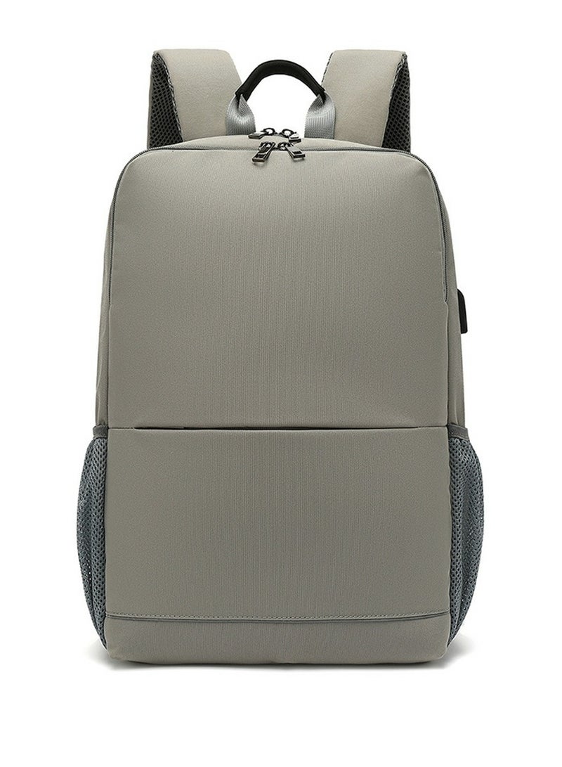 Men's Large Capacity Outdoor Backpack Multi-Functional Laptop Bag Grey