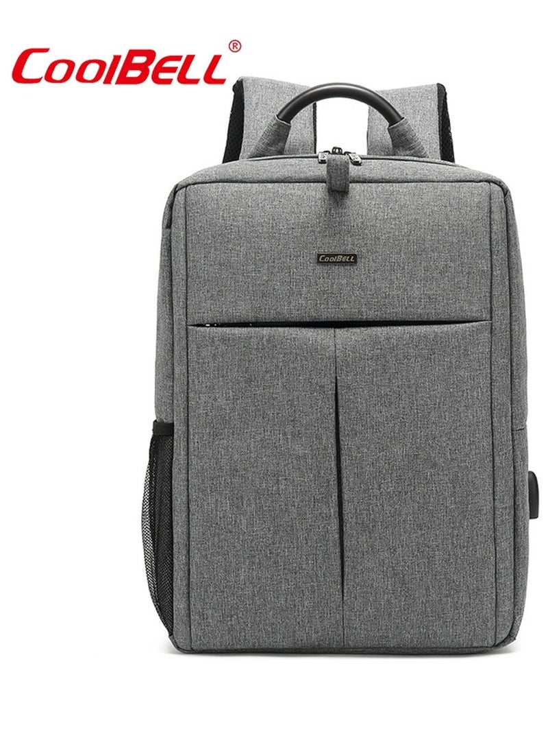 Large Capacity Outdoor Backpack Multi-Functional Laptop Bag Grey