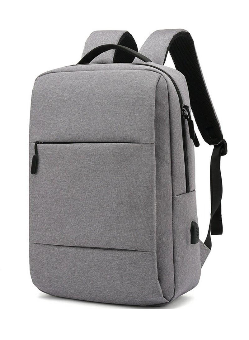 Men's Large Capacity Outdoor Backpack Casual Laptop Bag Grey