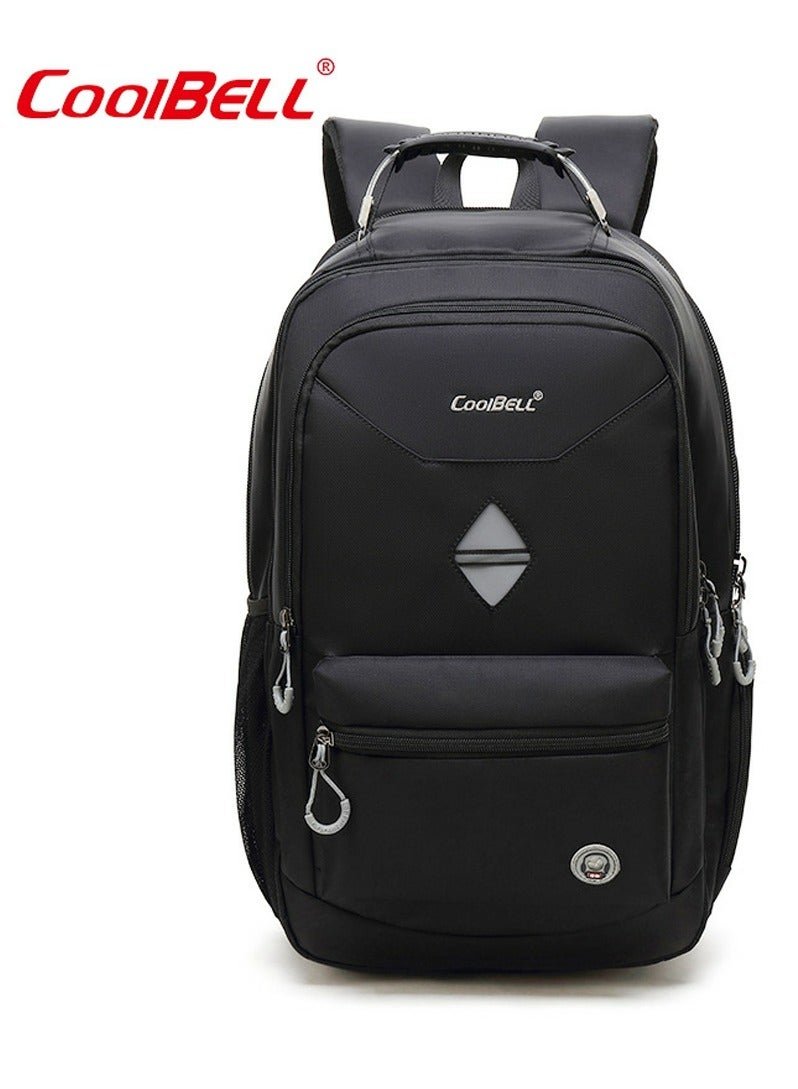 Large Capacity Outdoor Backpack Casual Laptop Bag Black