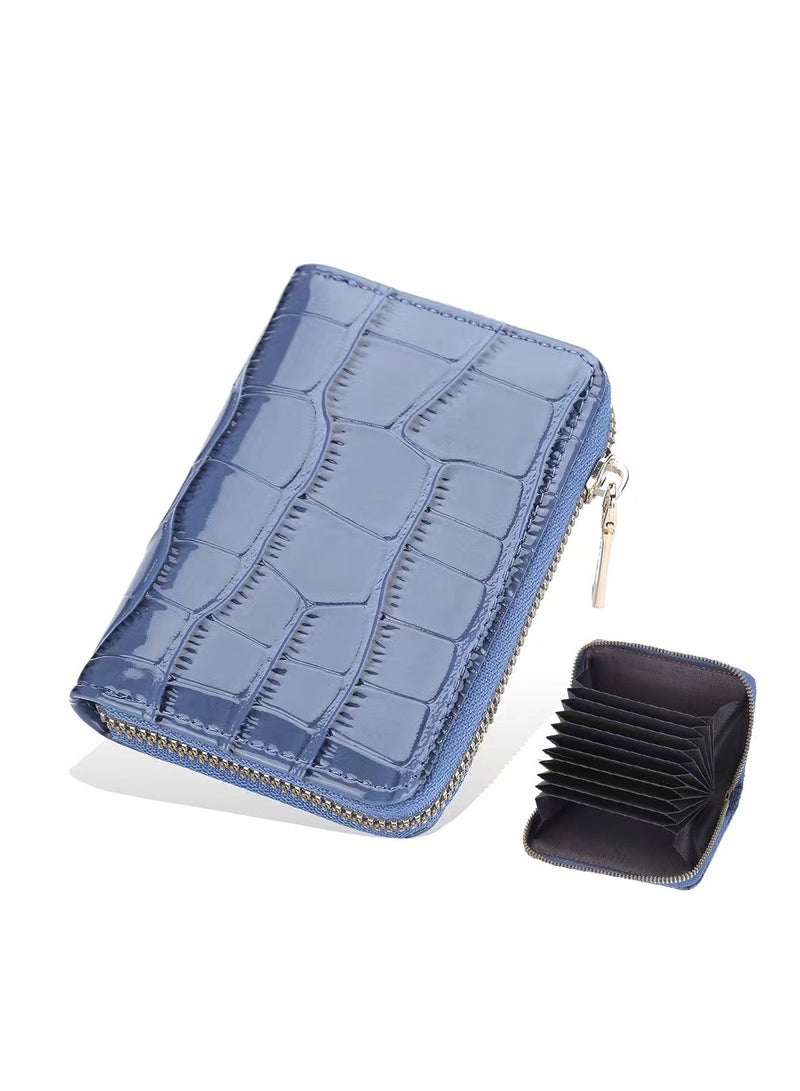 Leather Wallet Blue