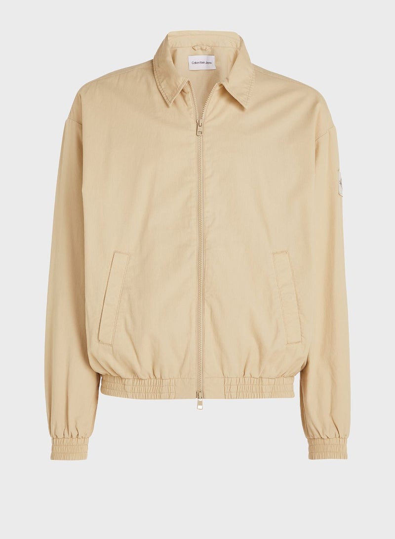 Zip Through Harrington Jacket