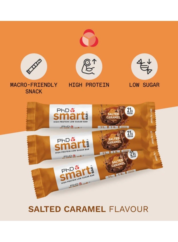 PhD Smart Bar Salted Caramel Flavor 64g Pack of 12