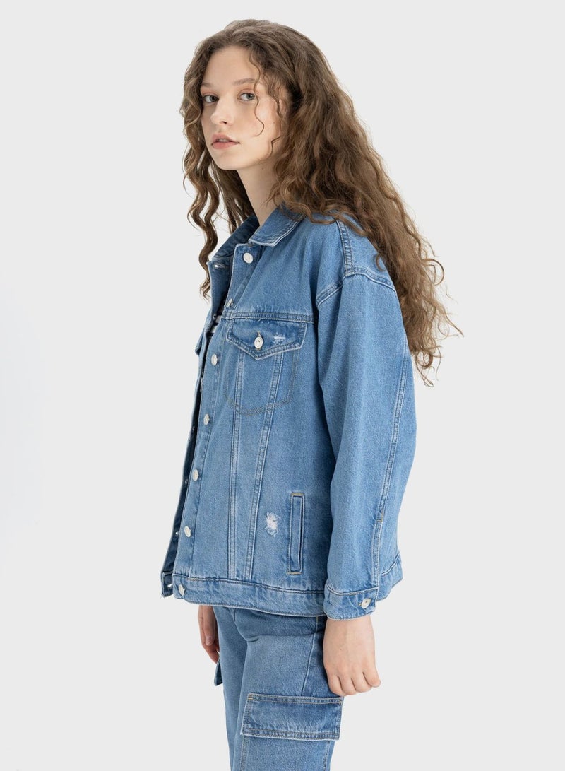 Oversize Fit Jean Jacket