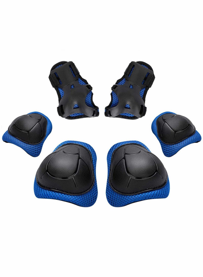 Kids Knee Pad Elbow Wrist Pads Guards Protective Gear Set for Roller Skates Cycling Bike Skateboard Inline Skatings Scooter Riding Sports, Suitable for Multiple Sports Outdoor Activities