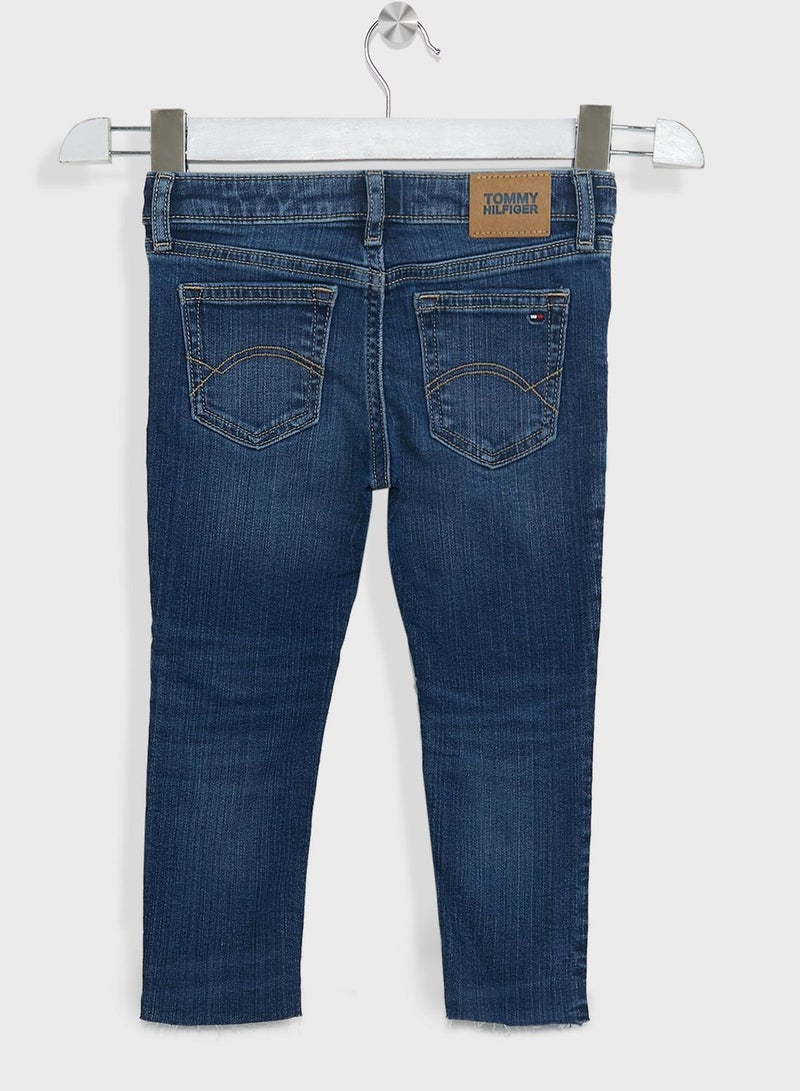 Kids Mid Wash Skinny Jeans