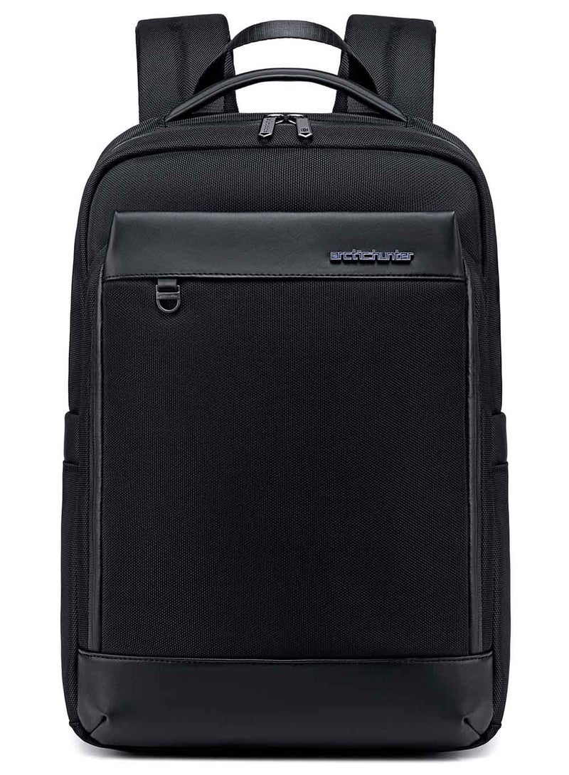 Laptop Backpack, Business Travel Slim Durable Trip Bag with Tablet Compartment for Men, Black
