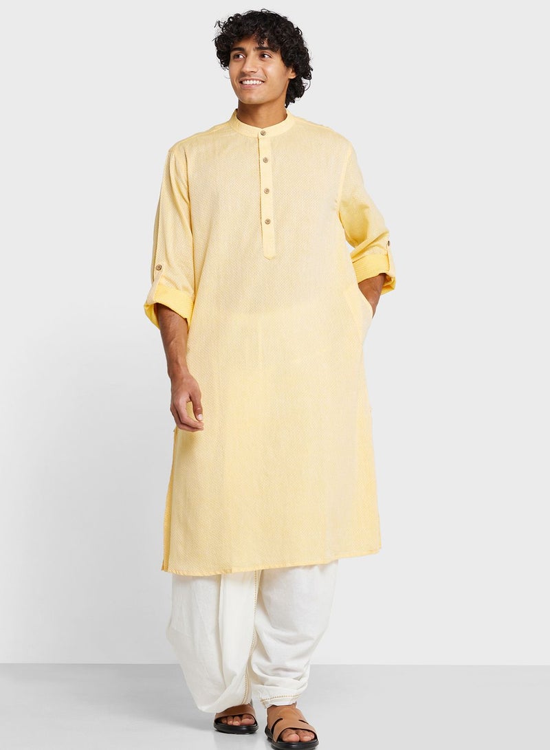 Mandarin Collar Long Kurta