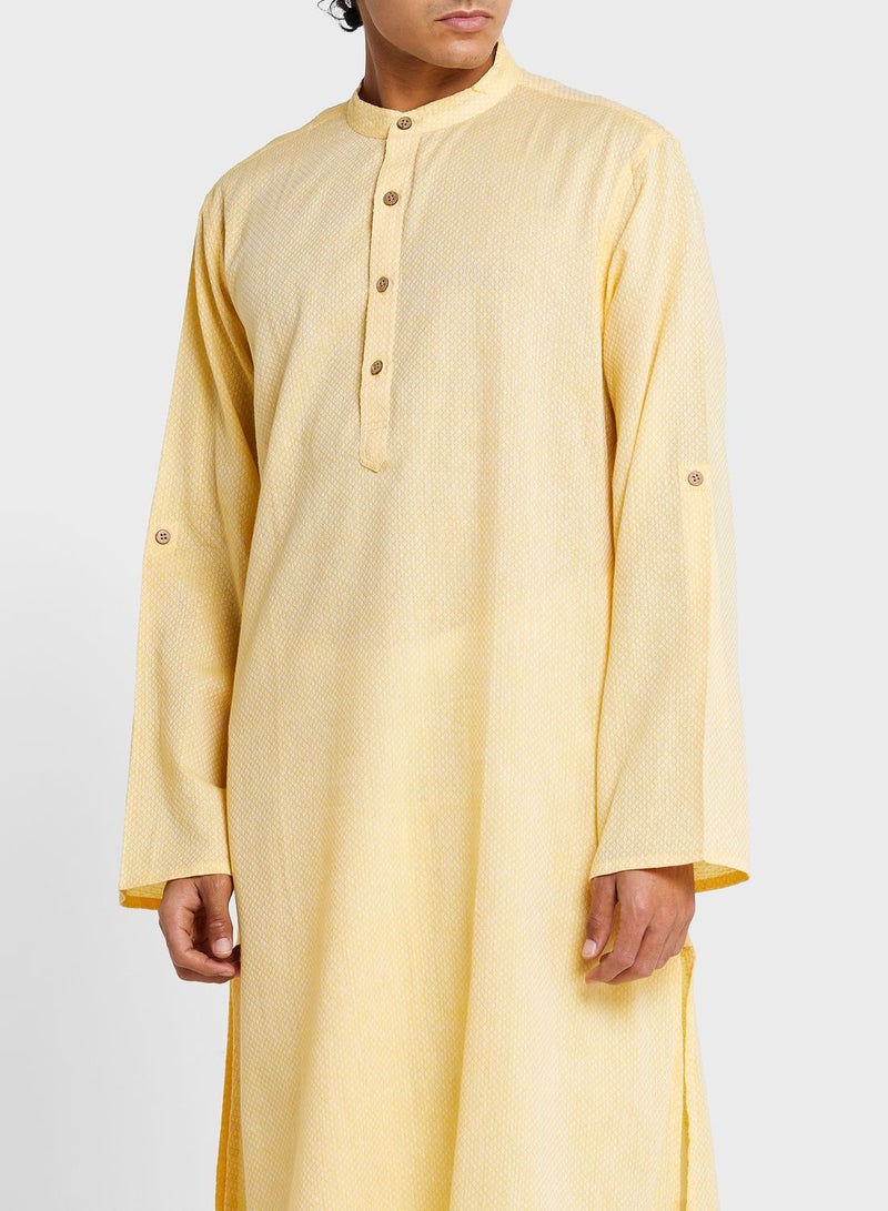 Mandarin Collar Long Kurta