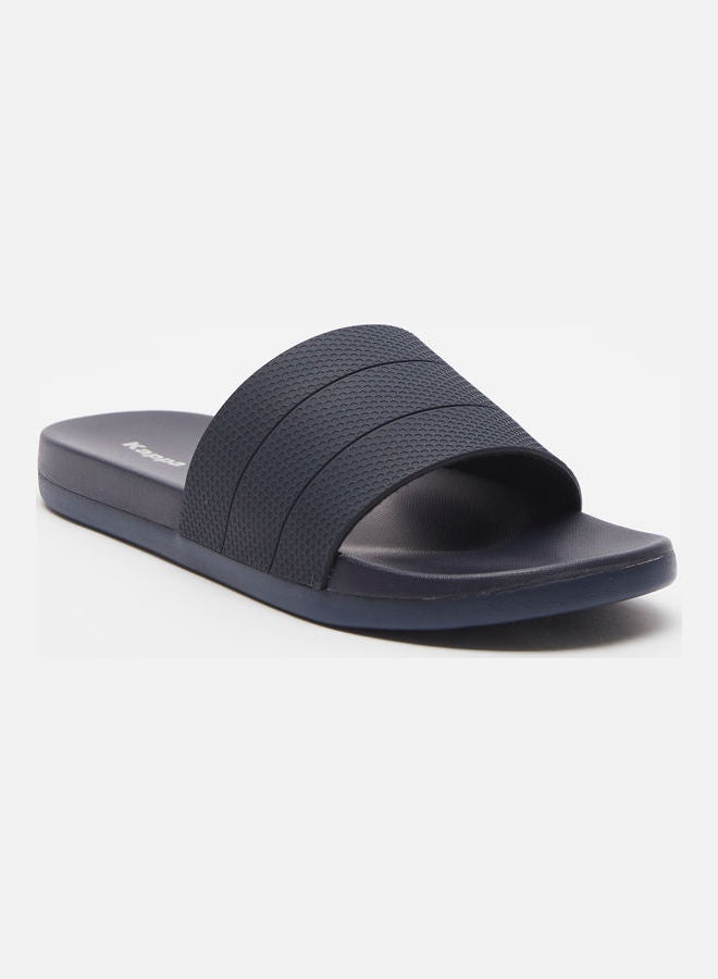 Men's Textured Slides Blue