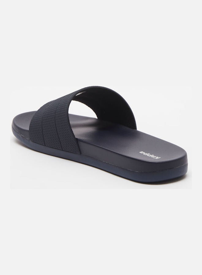 Men's Textured Slides Blue