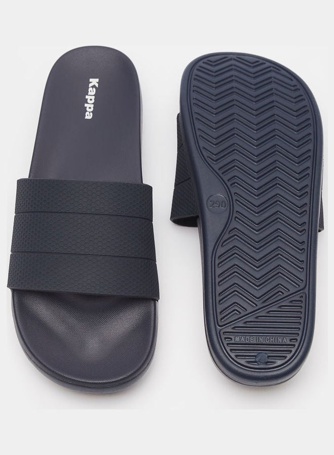 Men's Textured Slides Blue