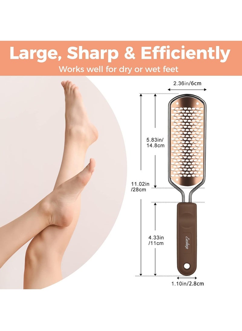 Foot File Foot Scrubber Pedicure - Callus Remover for Feet Easkep Professional Grater Rasp Foot Scraper Corns Callous Removers Cracked Dead Skin Remover for Dry and Wet Feet