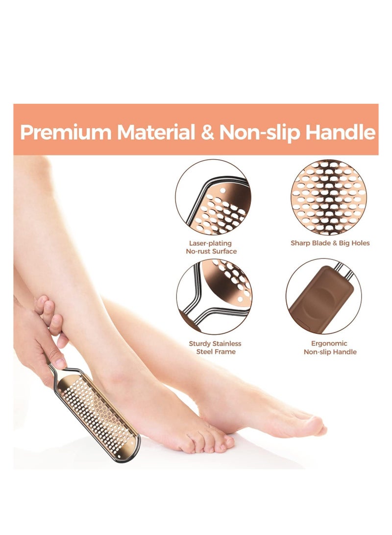 Foot File Foot Scrubber Pedicure - Callus Remover for Feet Easkep Professional Grater Rasp Foot Scraper Corns Callous Removers Cracked Dead Skin Remover for Dry and Wet Feet