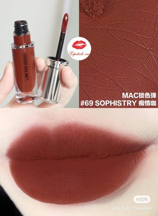 M·A·C Locked Ki**ss Ink 24HR Lipcolour SOPHISTRY 69DEEP WARM BROWN 4ml