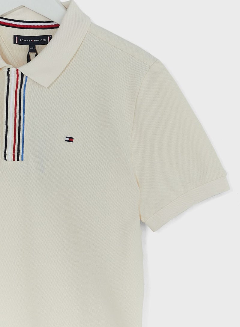 Kids Striped Polo