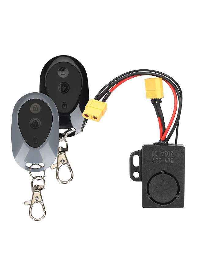 Electric Scooters Anti-Theft Device Vibration Alarm Waterproof One-Button Starter Support Vehicle Search Function with 2 Remote Controllers Compatible with Max G30 Series