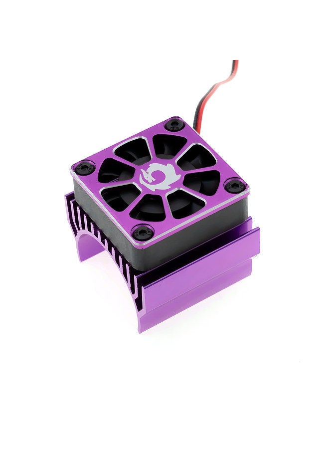 Remote Control Motor Cooling Fan Remote Control Car 540 550 Motor Radiator Replacement for Traxxas TRX-4 TRX-6 G63 1/10 Remote Control Crawler Car (Purple)