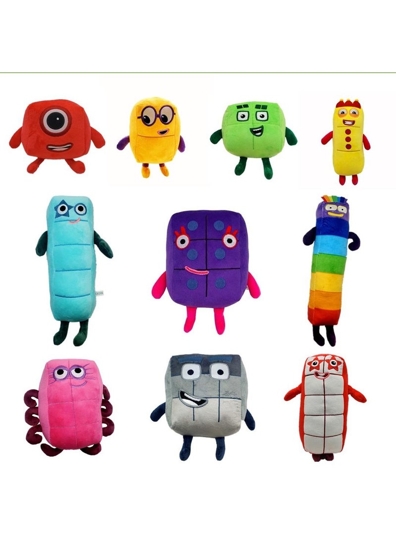 10 Pcs Numberblocks Plush Toys Set Best Gift For Boys And Girls