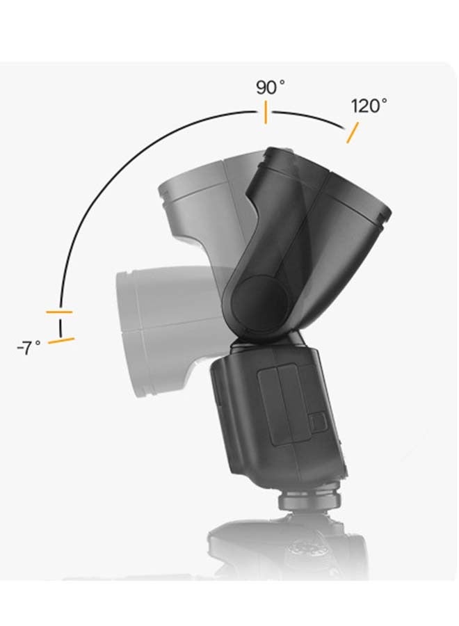 Godox V1-C Round Head Camera Flash Speedlite, 2.4G X Wireless HSS 76Ws Speedlight Flash for Canon 6D 7D 50D 60D 500D 550D 600D 650D 1000D 1100D 1DX 580EX II 5D Mark II III