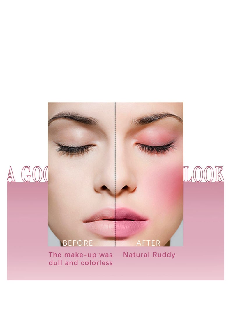 Cream Blush Stick, Long Wearing Waterproof Blush Face Stick, Matte Finish (Pink)