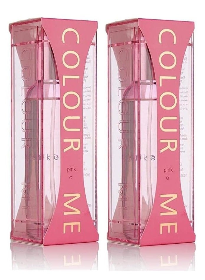 Pack of 2 Colour Me Pink EDP 100 ml
