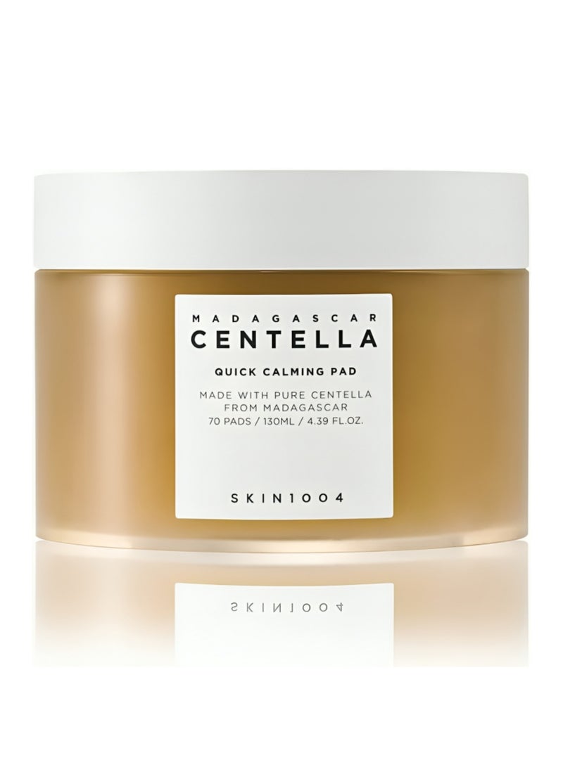 SKIN1004 Madagascar Centella Quick Calming Pad 70ea(130ml) | Quick Calming Effects Soothing