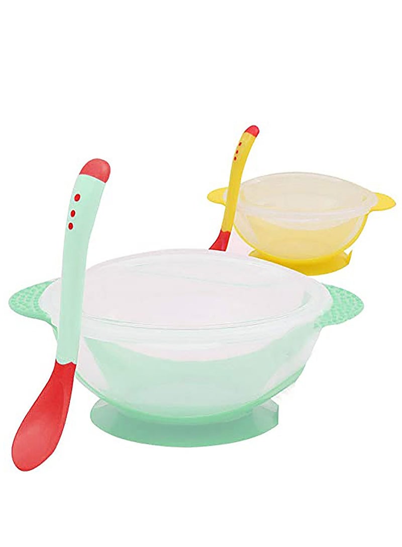 2 Baby Bowls with High Suction Base, Great for Feeding Kids, Toddlers Fridge, Microwave & Dishwasher Compatible
