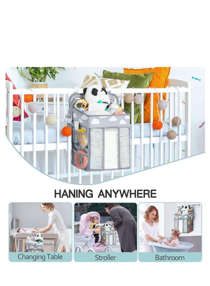 COOLBABY Baby Diaper Storage Bag multi-functional Large Capacity Bedside Hanging Storage Cute Casual