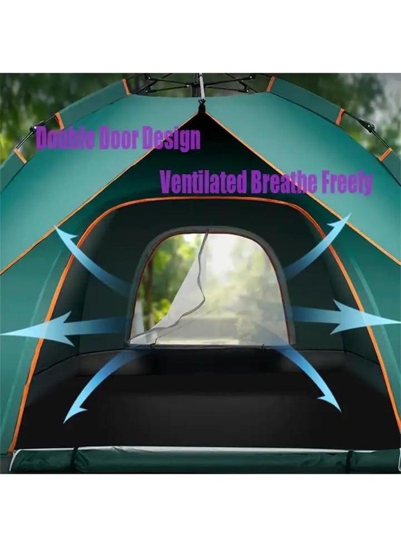 ECVV 4 Person Camping Tent, Lightweight Waterproof Camping Hiking Tent, Automatic Camp Tent Outdoor, Easy Setup, with Removable Rainfly and Carry Bag|200 * 200 * 135cm||Random Color|