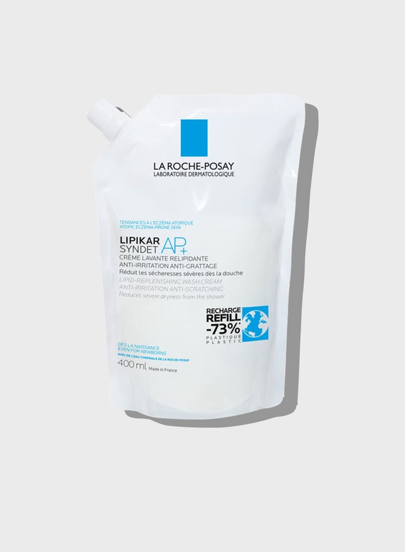 La Roche-Posay Lipikar Syndet Ap+ Body Wash For Eczema Prone Skin Refill 400Ml