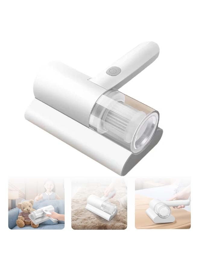 Portable Mites Remover Dust Collector Handheld Wireless Vacuum Cleaner Household Home Instrument Mini Sterilizer Rechargeable Brush with Large Suction For Bed Pillows Cloth Sofas and Carpet Acaricide