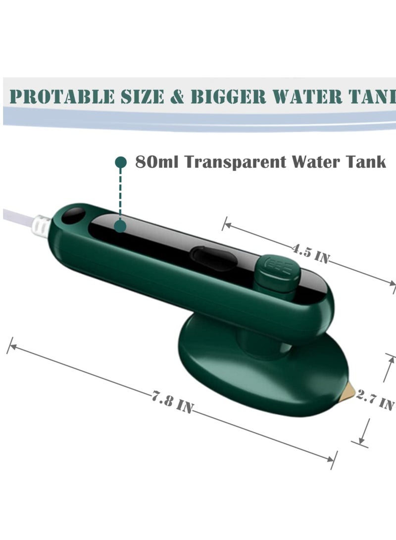 Portable Travel Steam Iron, Multifunction Micro Steam Iron Support Dry and Wet Ironing, Suitable for Home Travel College