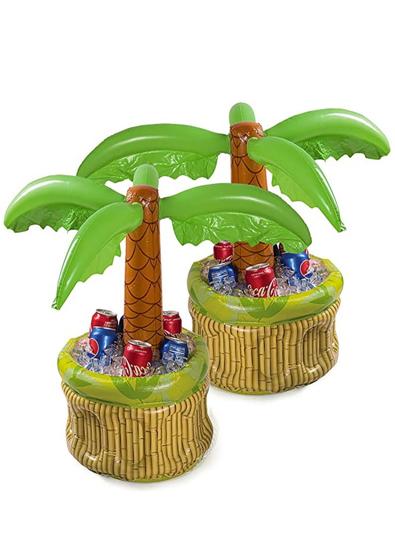 Beverage Cooling Ice Bar 26 Inch Inflatable Cooler, Cooler for Parties, Party Supplies for Summer Party Decorations, Inflatable Palm Tree for Beach Pool Parties 1 Piece