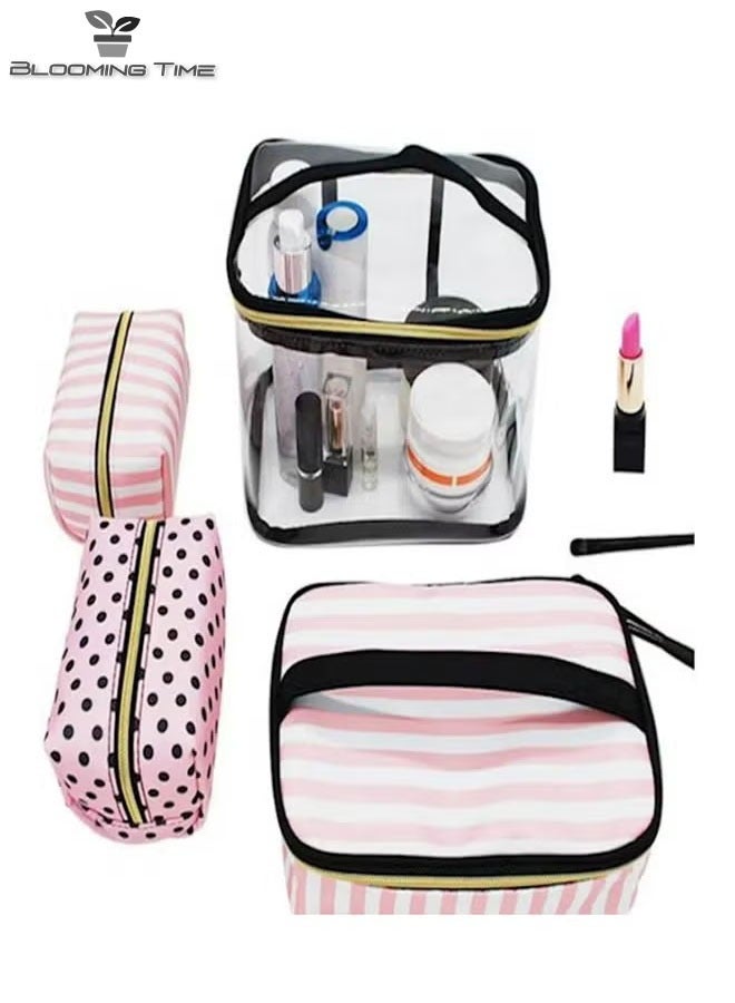 A Set Of 4 Cosmetic Storage Bags, Waterproof, Large Capacity, Sub-Packed