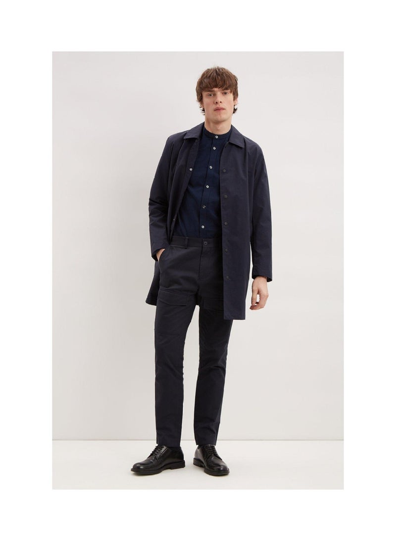 Slim Navy Two Pocket Trousers