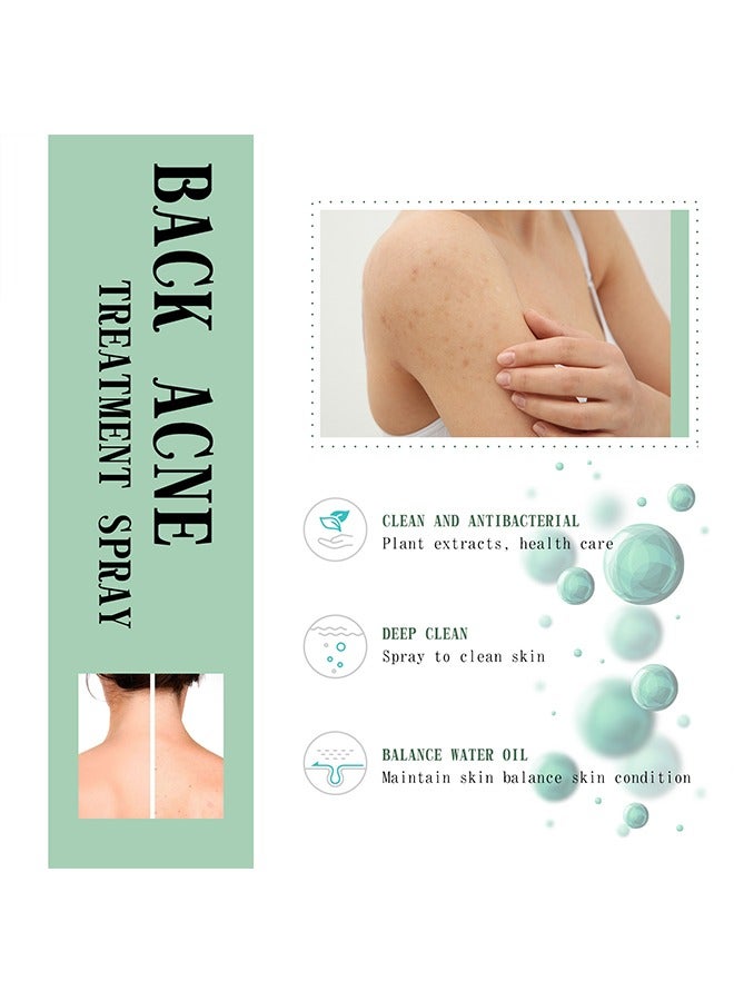 Back Acne Treatment Spray, 2% Salicylic Acid Spray, Body Acne Treatment with Herbal Formula, Body Acne Spray, Tea Tree Oil Spray, Acne Treatment For Teens, Back Acne 120ml