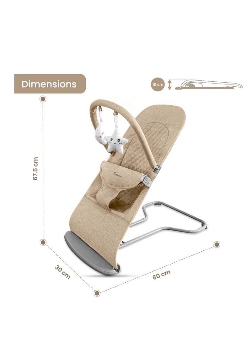 3 - Stage Baby Bouncer/Recliner Seat - Ivory