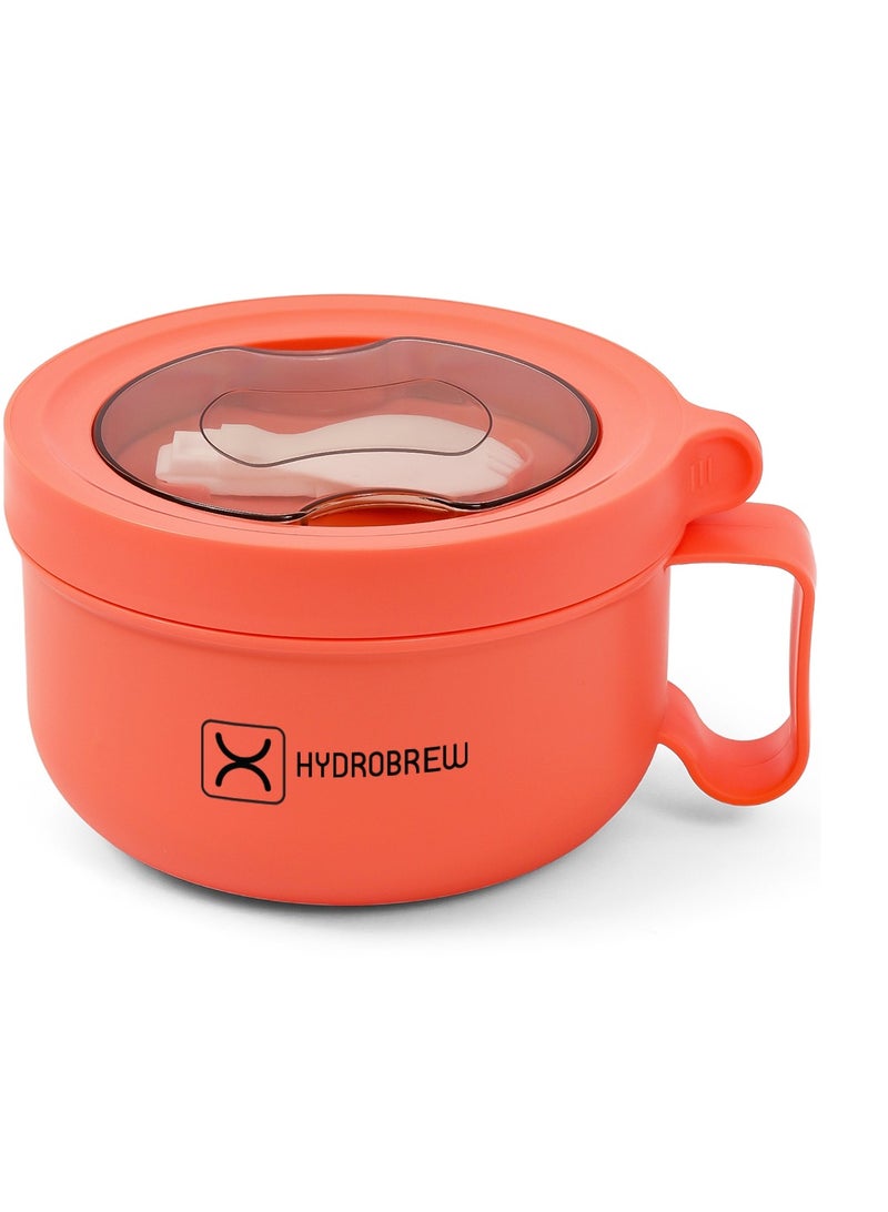 HYDROBREW Lunch Box with Folding Spoon - Pink