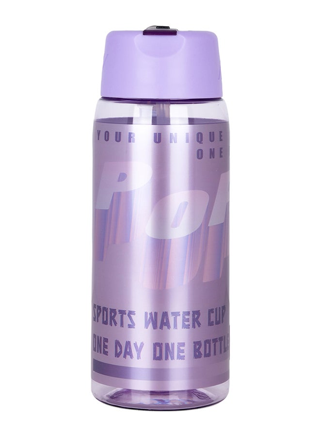 Water Bottle With Grab String  750 ML - Purple