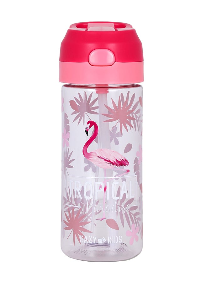 Tritan Water Bottle With Spray Tropical Pink, 420Ml