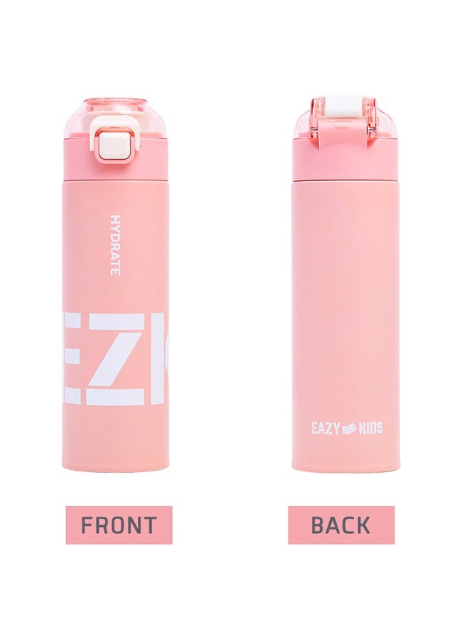 Double Wall Insulated Travel Water Bottle - Pink, 550 ML