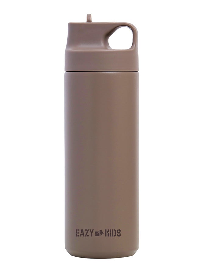 Double Wall Insulated Sports Water Bottle - Khaki, 550 ML