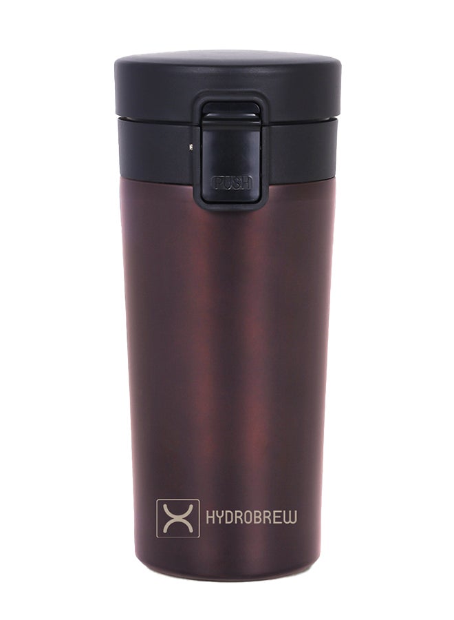 Double Wall Insulated Tumbler Water Bottle - Black, 380Ml