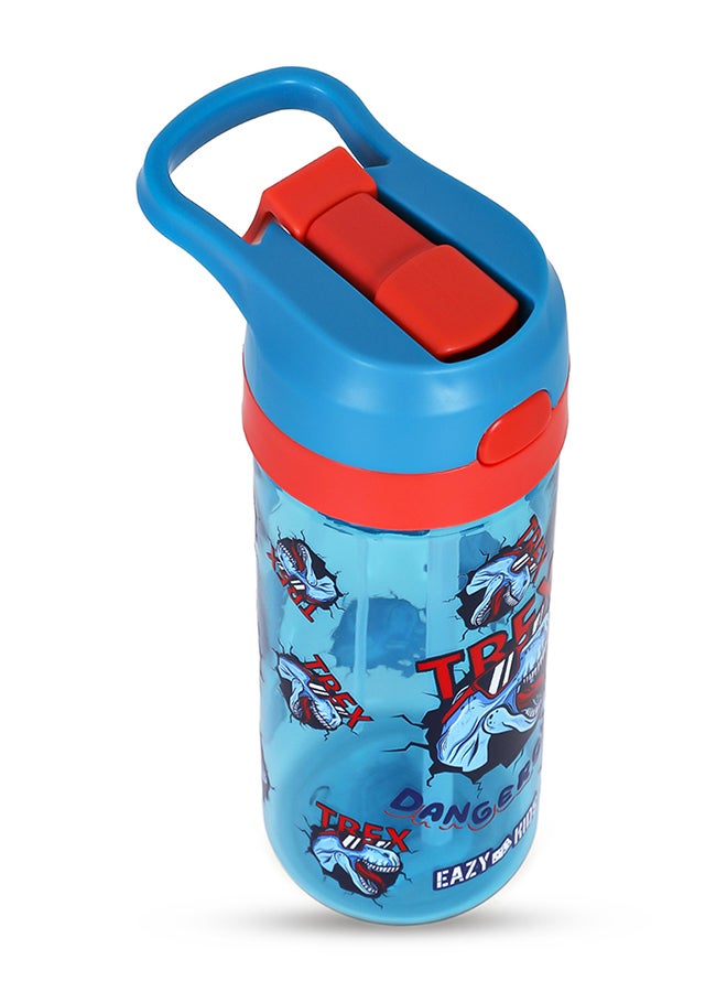 Tritan Water Bottle With Spray Dinosaur Blue, 420Ml